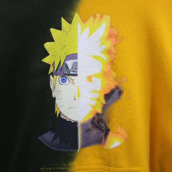 Naruto Uzumaki Yellow Black Hoodie - Sz Med - Picture 10 of 10